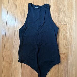 Double-Layered Seamless Fabric Open Back Bodysuit